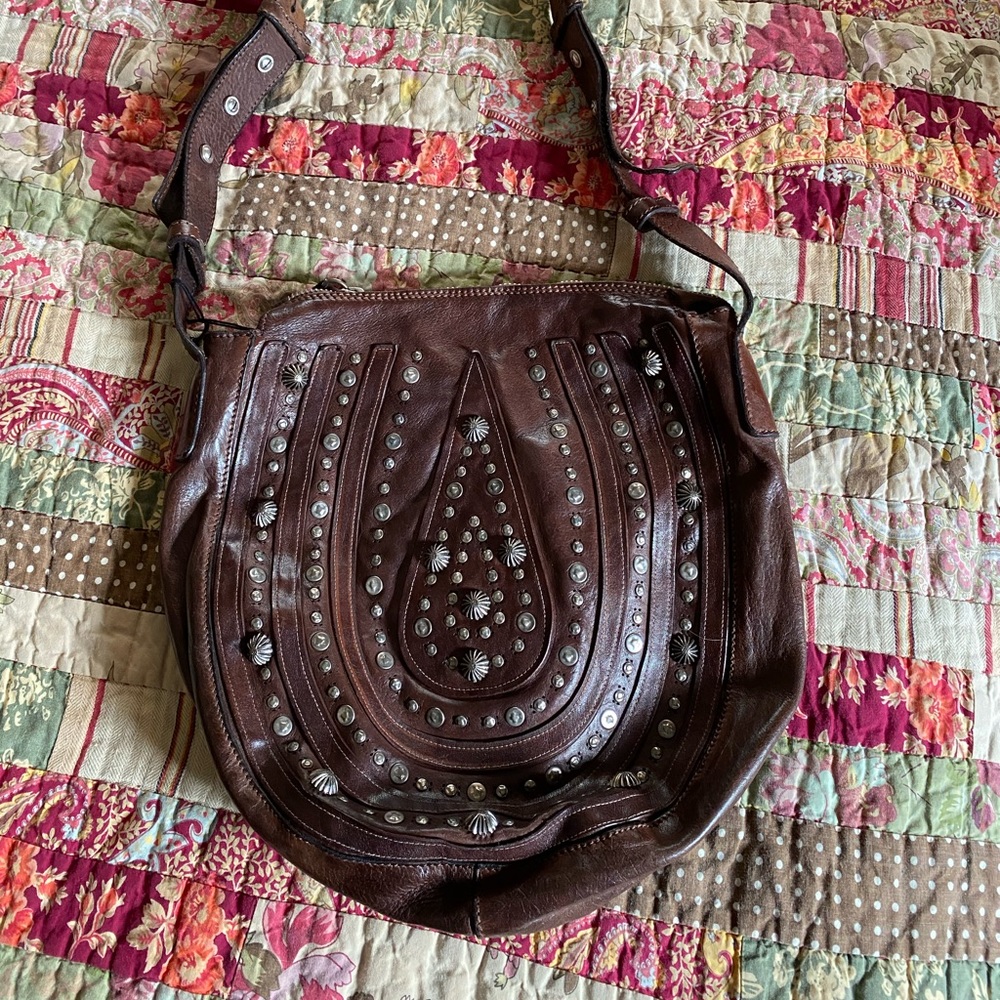 Campomaggi crossbody embellished maxi bag.
